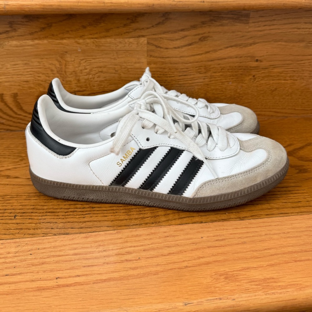 adidas Samba White and Black Sneakers